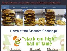 Tablet Screenshot of burgermadness.com